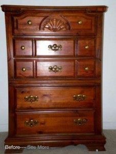 Custom painted furniture brown dresser unpainted