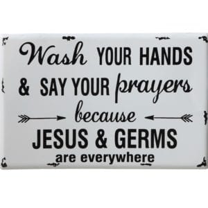 Wash Your Hands Sign Waco Texas Shopping