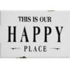 Happy Place Metal Sign Waco Texas Shopping