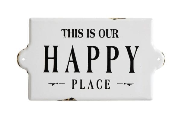 Happy Place Metal Sign Waco Texas Shopping